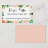 ボホー多糖フローラリースおむつラッフルゲーム エンクロージャーカード (正面/裏面)