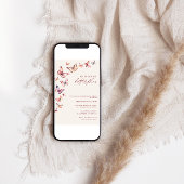 ボホー彼は私与えの蝶ブライダルシャワー 招待状