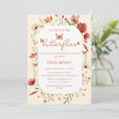 ボホー彼は私与えの蝶ブライダルシャワー 招待状 (スタンド正面)