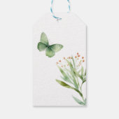 ボホー彼与え私チョイグリーンブライダルシャワー ギフトタグ (裏面)