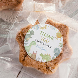 ボホー恐竜の少年ラベル誕生日赤ちゃんシャワー ラウンドシール