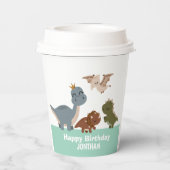 ボホー恐竜の緑 紙コップ (裏面)