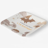 ボホー恐竜パーティー動物子供の誕生日ナプキンス ペーパープレート (傾斜あり)