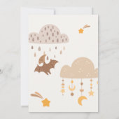 ボホー恐竜パーティー動物子供の誕生日 招待状 (裏面)