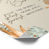 ボホー恐竜ベビーシャワーマママオサバー ポスター (角)