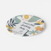 ボホー恐竜ベビー誕生会 ペーパープレート (アングル)