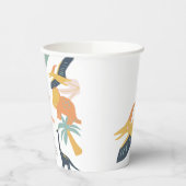 ボホー恐竜ベビー誕生会 紙コップ (左)