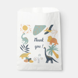 ボホー恐竜ベビー誕生日パーティーの招待 フェイバーバッグ