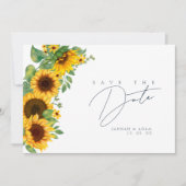 ボホー王室のブルーオプルンスンフラワー結婚ズ セーブザデート (正面)