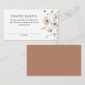 ボホー男女兼用おむつラッフルチケット エンクロージャーカード (正面/裏面)