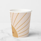 ボホー私たちの小さな太陽の誕生日 紙コップ (裏面)