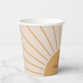 ボホー私たちの小さな太陽の誕生日 紙コップ (正面)