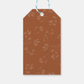 ボホー素朴バーンオレンジフローラ結婚式の引き出物 ギフトタグ (裏面)