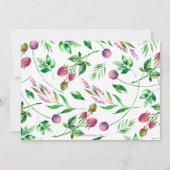 ボホー素朴吸肉ドライブスルーブライダルシャワー 招待状 (裏面)