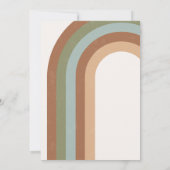 ボホー結婚ズアーチ結婚式招待状 招待状 (裏面)