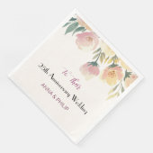 ボホー結婚ズナプキンヴィンテージフローラブーケ (コーナー)