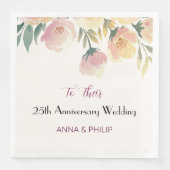 ボホー結婚ズナプキンヴィンテージフローラブーケ (正面)