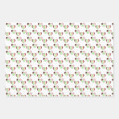 ボホー自然暖色誕生日 ラッピングペーパーシート (正面3)