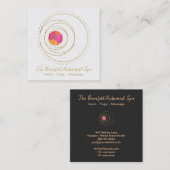 *~*ボホー金ゴールド聖地月月 スクエア名刺 (正面/裏面)