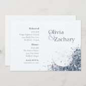 ボホー オーシャン サンド リハーサル ディナー 招待状 (正面/裏面)