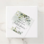 ボホー ユーカリ グリーン ブランチ ゴールド ブライダル フェイバータグ (インサイチュ)