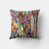 ボホ万華鏡のように千変万化するパターン-自然インスパイアフローラアート –  クッション (裏面)