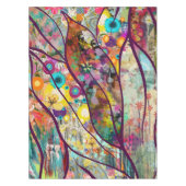 ボホ万華鏡のように千変万化するパターン-自然インスパイアフローラアート –  テーブルクロス (正面)