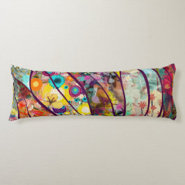 ボホ万華鏡のように千変万化するパターン-自然インスパイアフローラアート –  ボディピロー