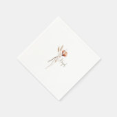 ボホ乾燥植物性シャワーパーソナライズされた スタンダードカクテルナプキン (角)