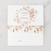 ボホ乾燥水彩フローラ結婚ズ プレイスカード (外部開封)