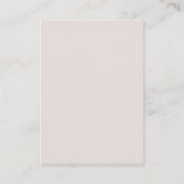 ボホ乾燥葉レシピ要求ブライダルシャワー エンクロージャーカード (裏面)