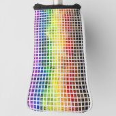 ボホ予測できなプレイドカラフルゲイレインボープライド国旗 ゴルフヘッドカバー (回転90)