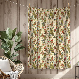 ボホ先住民本物の部族の羽の矢 フリースブランケット