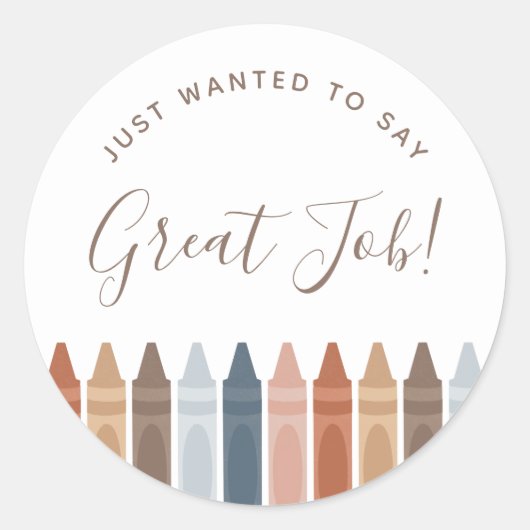 ボホ先生クラシックラウンドステッカー ラウンドシール (正面)