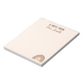 ボホ先生感謝レインボインアップル ノートパッド (回転)