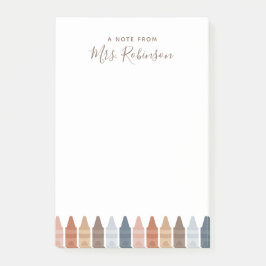 ボホ先生鑑賞用クレヨンポストイットノート ポストイット