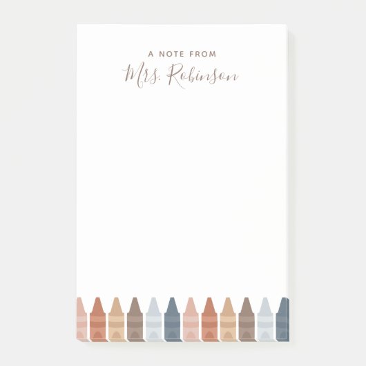 ボホ先生鑑賞用クレヨンポストイットノート ポストイット (正面)