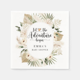 ボホ冒険から赤ちゃんシャワーを始める スタンダードカクテルナプキン