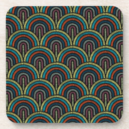 ボホ刺繍アーチパターンコースター コースター