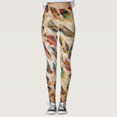 ボホ動揺して羽パターン レギンス (正面)