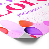 ボホ卿クリスチャン・ガール10代のアートに喜ぶ ポスター (角)