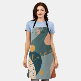 ボホ名前をカスタムする エプロン