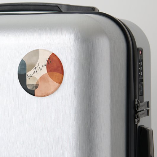 ボホ名前をカスタムする マグネット (インサイチュ (スーツケース))