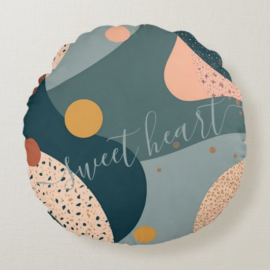 ボホ名前をカスタムする ラウンドクッション (正面)