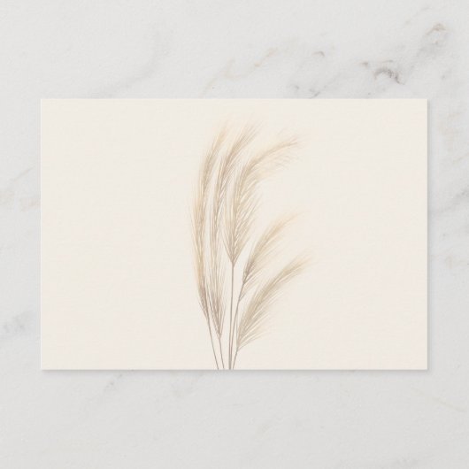 ボホ夏のススキは元気を祈結婚る エンクロージャーカード (裏面)