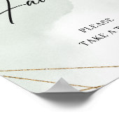 ボホ夏ユーカリ多肉種金ゴールド親善徴候 ポスター (角)