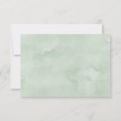 ボホ多肉植物結婚のサンキューカード サンキューカード (裏面)