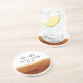 ボホ夫妻の水彩画抽象芸術砂漠 コースター (側面)