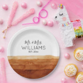 ボホ夫妻の水彩画抽象芸術砂漠 ペーパープレート (パーティー)