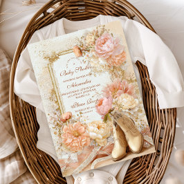 ボホ女性のカーボーイウェスタンテーマベビーシャワー 招待状